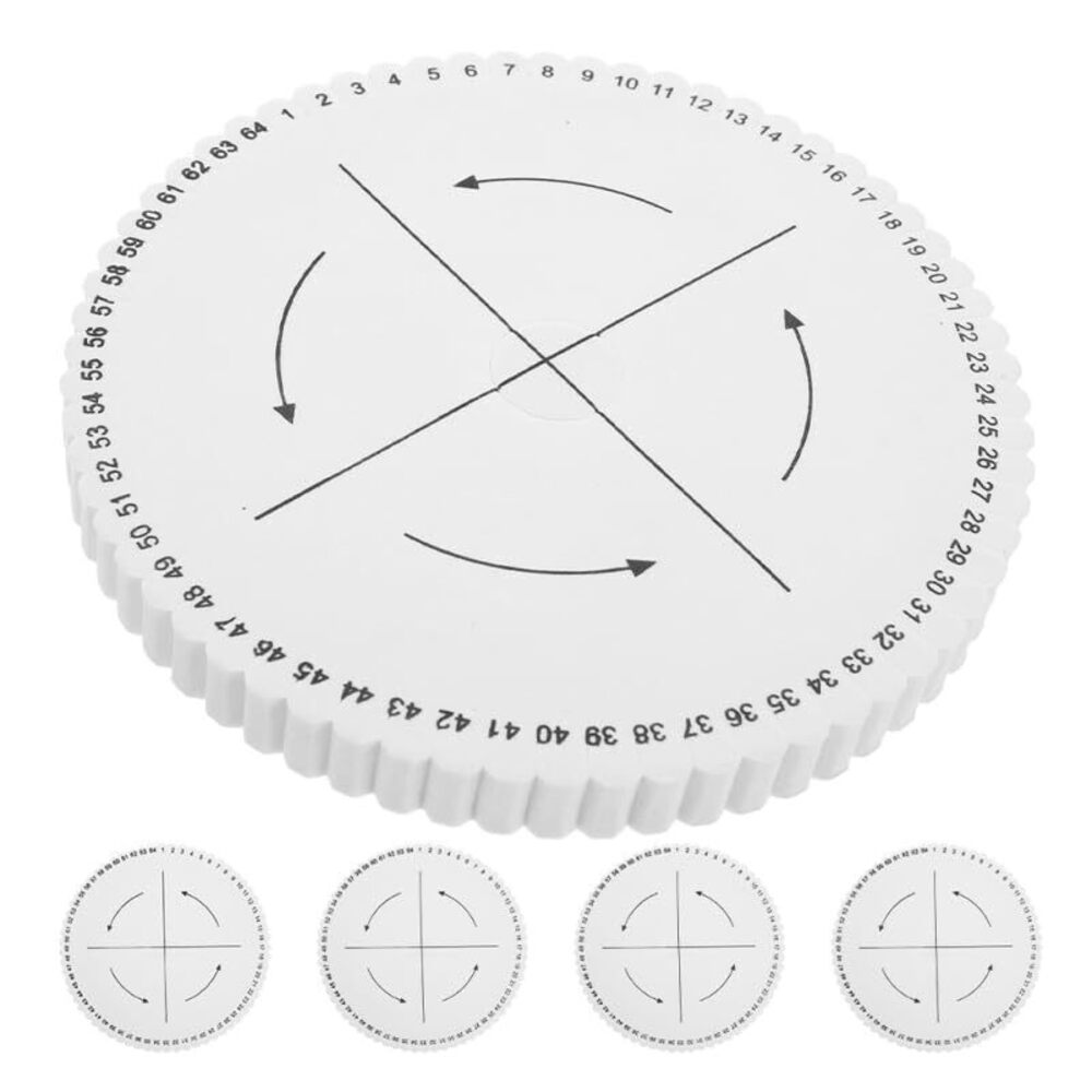 7924 5Pcs Slot Round Kumihimo Disk Weaving Board for Bracelet Making